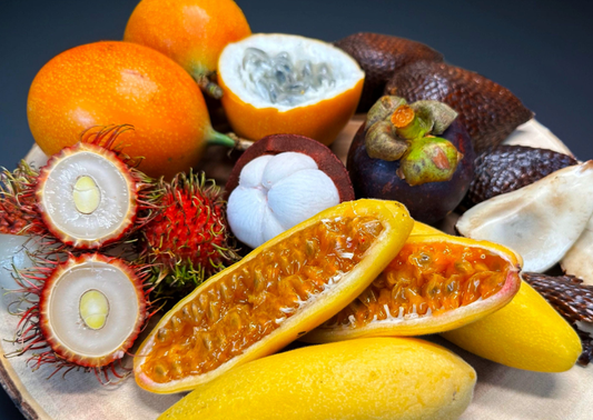 Rambutan and mangosteen