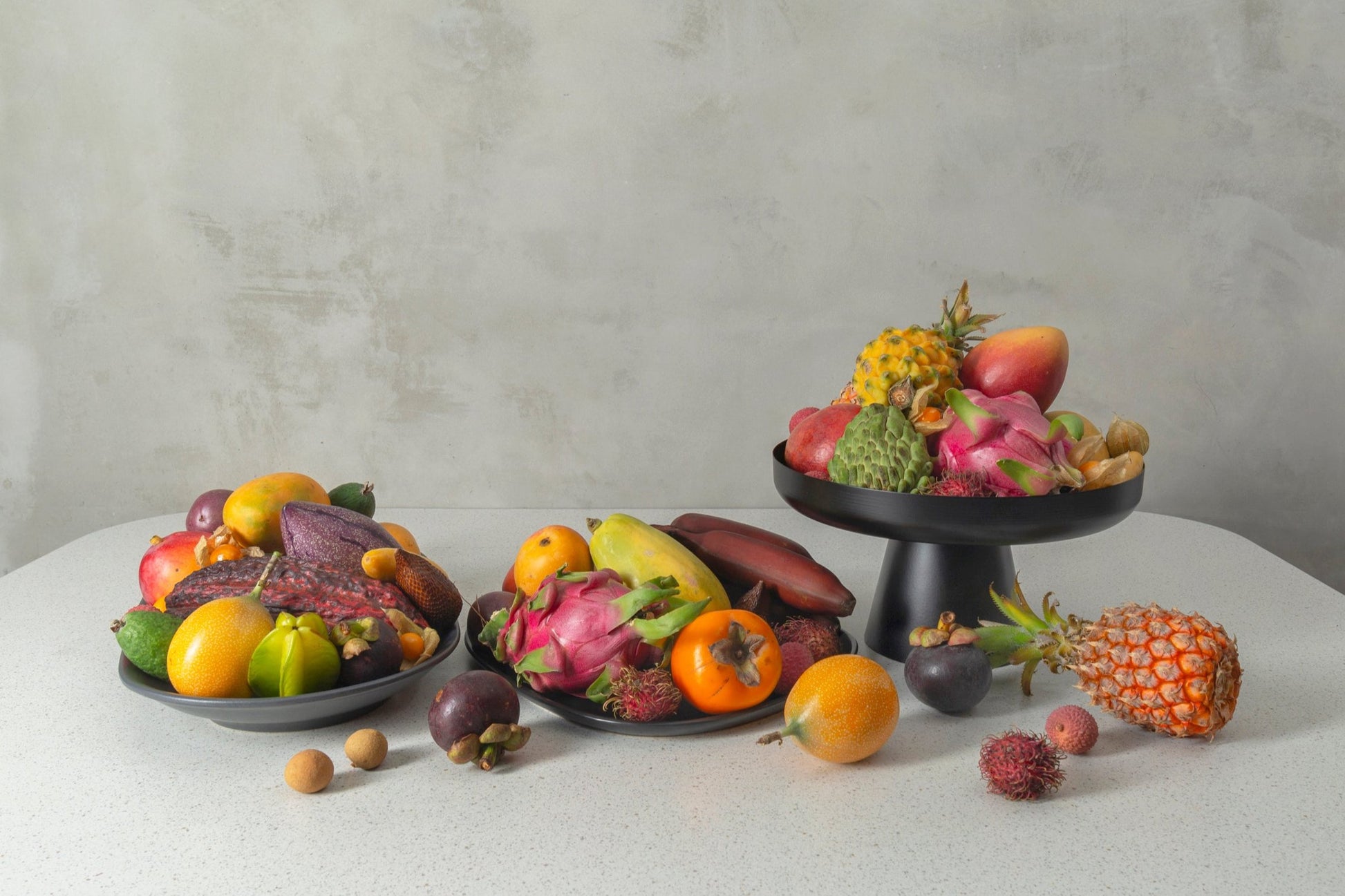 Large Exotic Fruit Variety Bowls