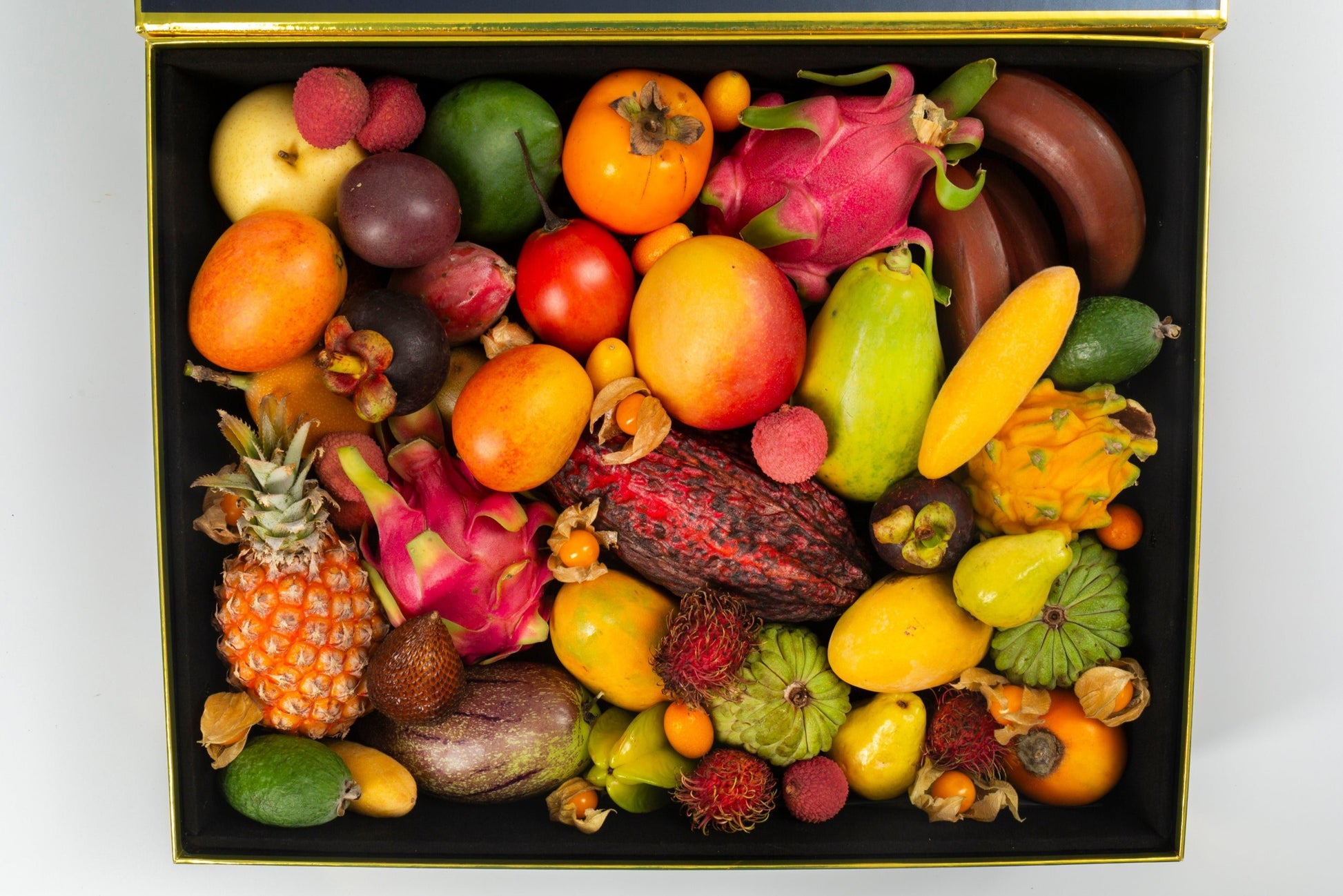 Large Exotic Fruit Variety Box Open