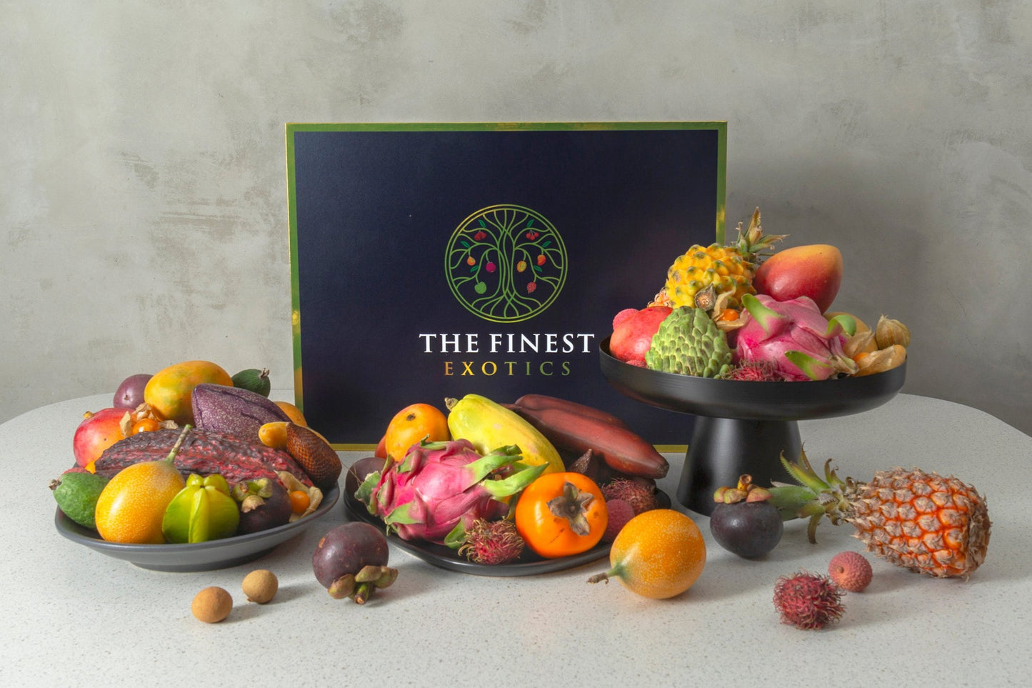 Large Exotic Fruit Variety Box and Bowl