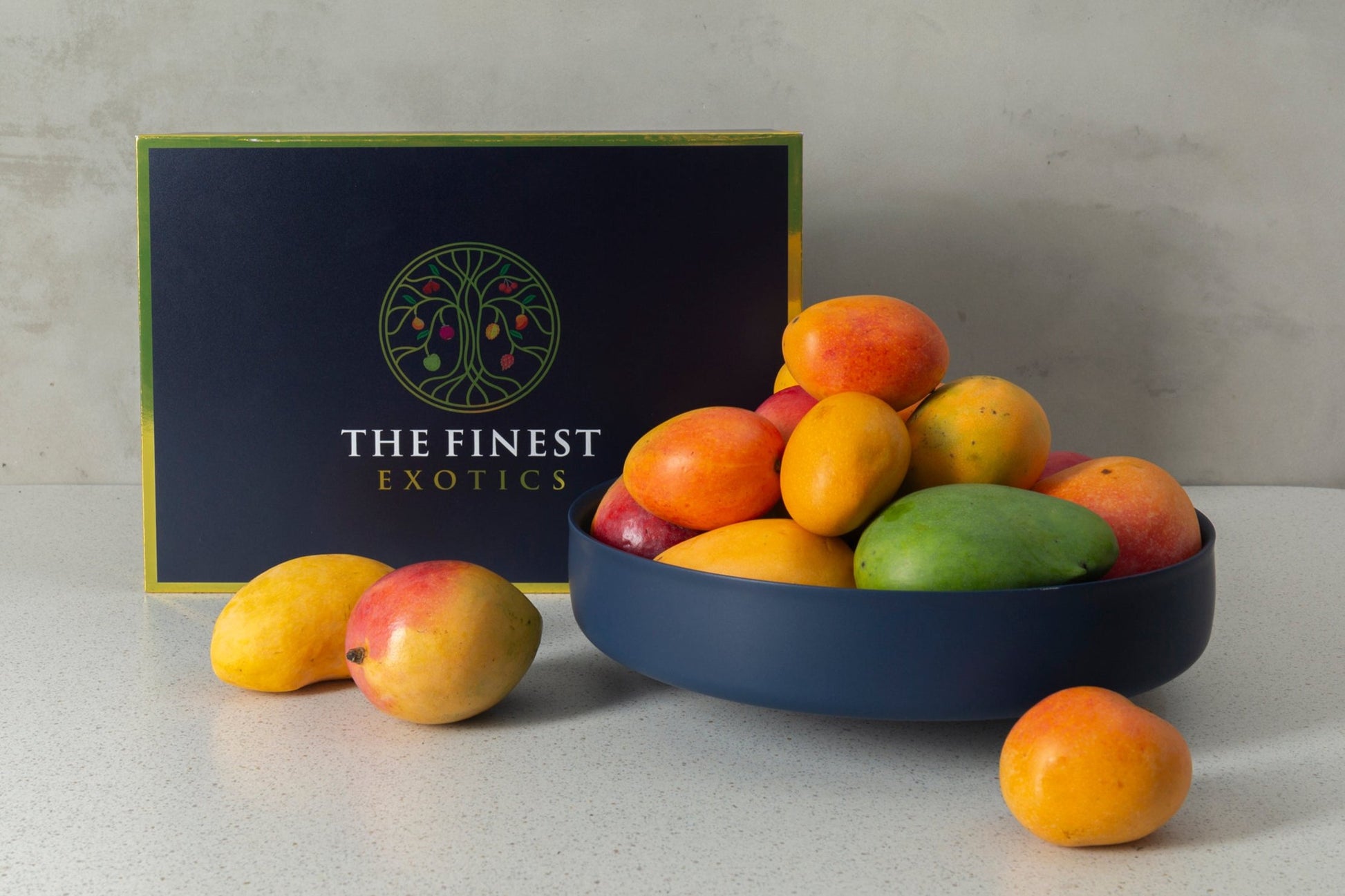 Mango Selection Exotic Fruit Box and Bowl